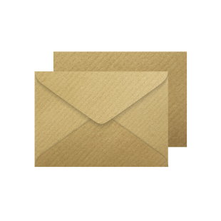 1,000 Wholesale C6 Ribbed Kraft Envelopes 115gsm (114mm x 162mm)